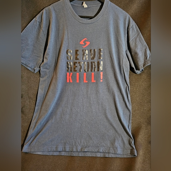 Serve Return Kill Tshirt Mens Lg - Picture 1 of 6